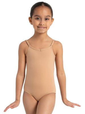 Capezio Girls Team Basics Camisole Leotard w Adjustable Straps - Light suntan 26$