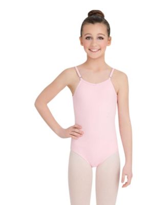 Capezio Girls Team Basics Camisole Leotard w Adjustable Straps - Pink 5$