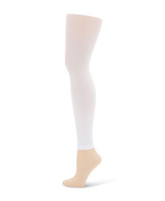 Girls Footless Tight w Self Knit Waist Band