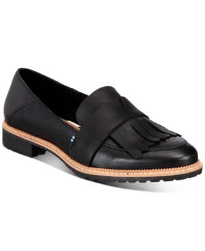 Toms Women's Mallory Flats Women's Shoes In Black Leather