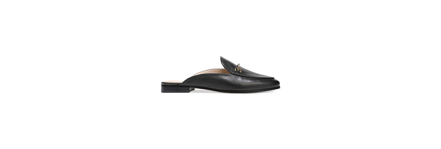 Женские сабо Sam Edelman Linnie Bit Slip-On Mules, цвет: Чёрный кожаный — фото 2