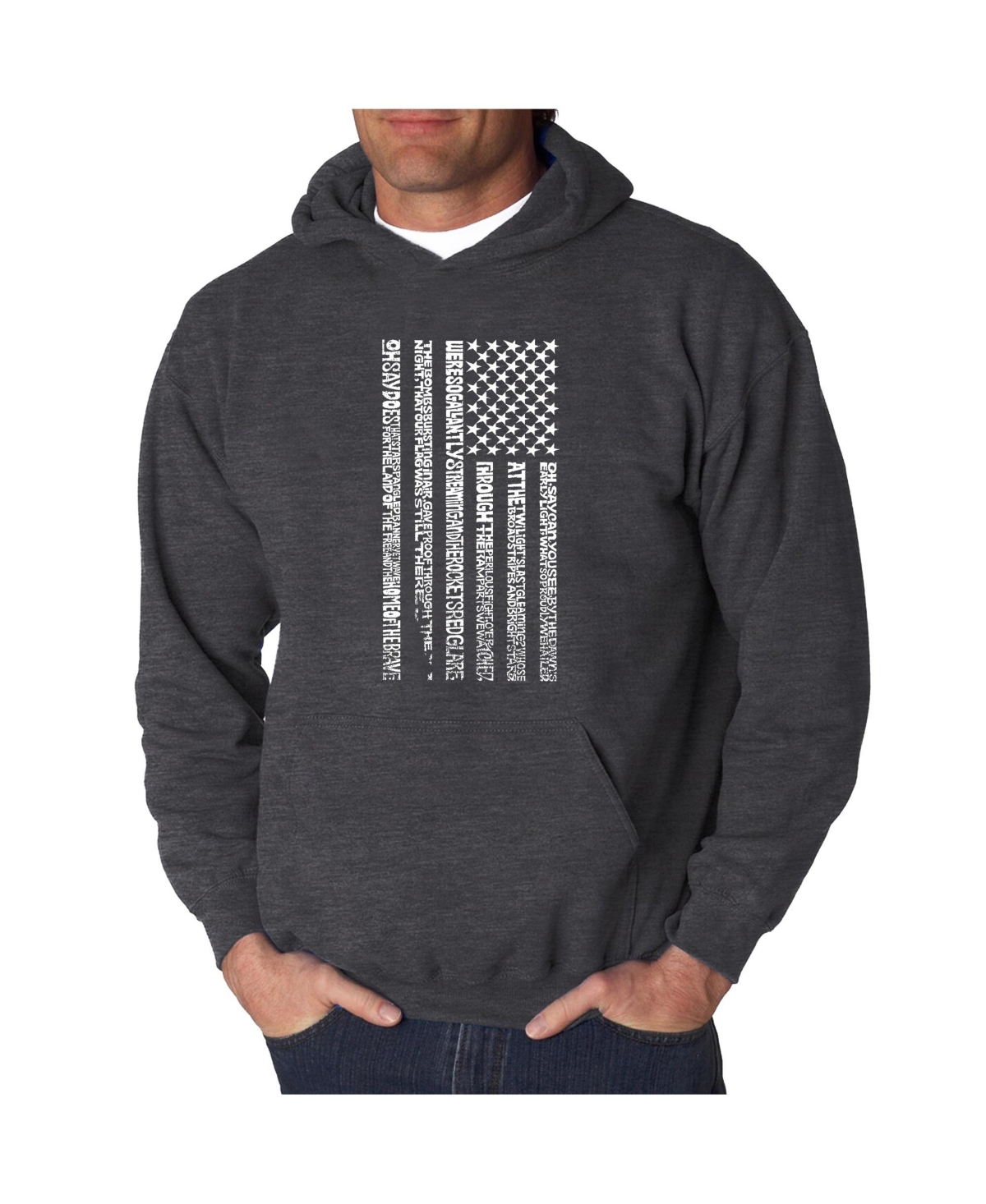 La Pop Art Men's Word Art Hoodie - Anthem