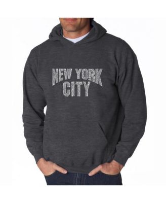 Men's Word Art Hoodie - New York City Neighborhoods