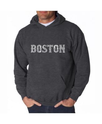 Men's Word Art Hooded Sweatshirt - Boston Neighborhoods