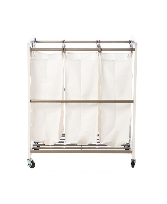 TRINITY 3 Bag Laundry Cart Macy