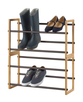 Basics 2- Tier Expandable Shoe Rack, Pack of 2