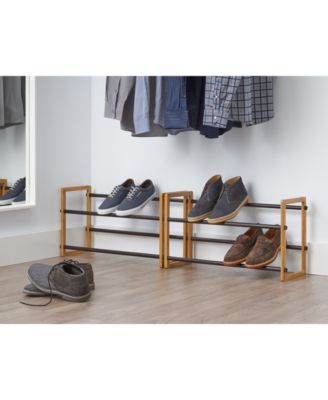 Basics 2- Tier Expandable Shoe Rack, Pack of 2