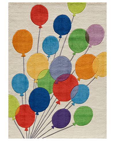 Momeni Area Rug, Lil Mo Whimsy LMJ-16 Balloons Multi 8' x 10'