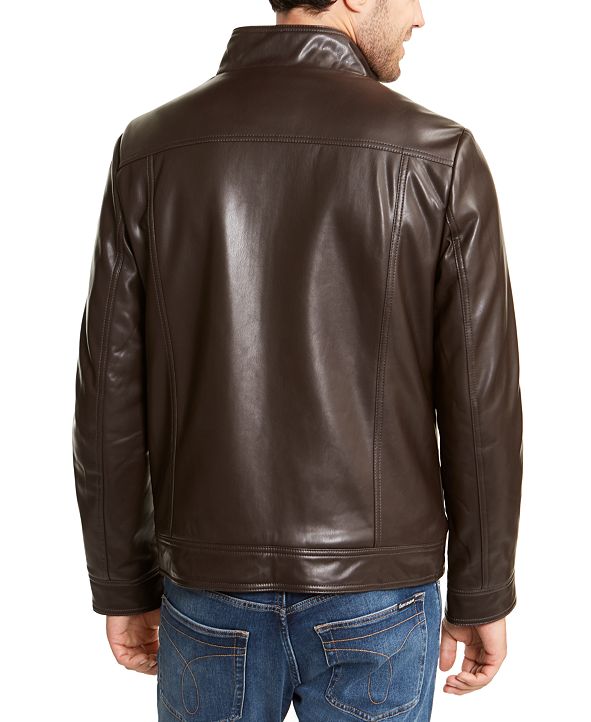 Calvin Klein Men's Sherpa Lined Faux Leather Jacket, Created for Macy's ...