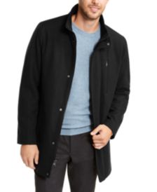 Men's Long Open Bottom Overcoat, Created for Macy's