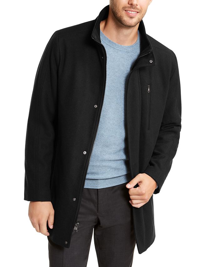 Calvin Klein Men's Big & Tall Classic Wool Overcoat, Created for Macy's &  Reviews - Coats & Jackets - Men - Macy's