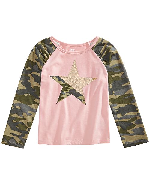 Epic Threads Little Girls Camo Print Star T Shirt Created For