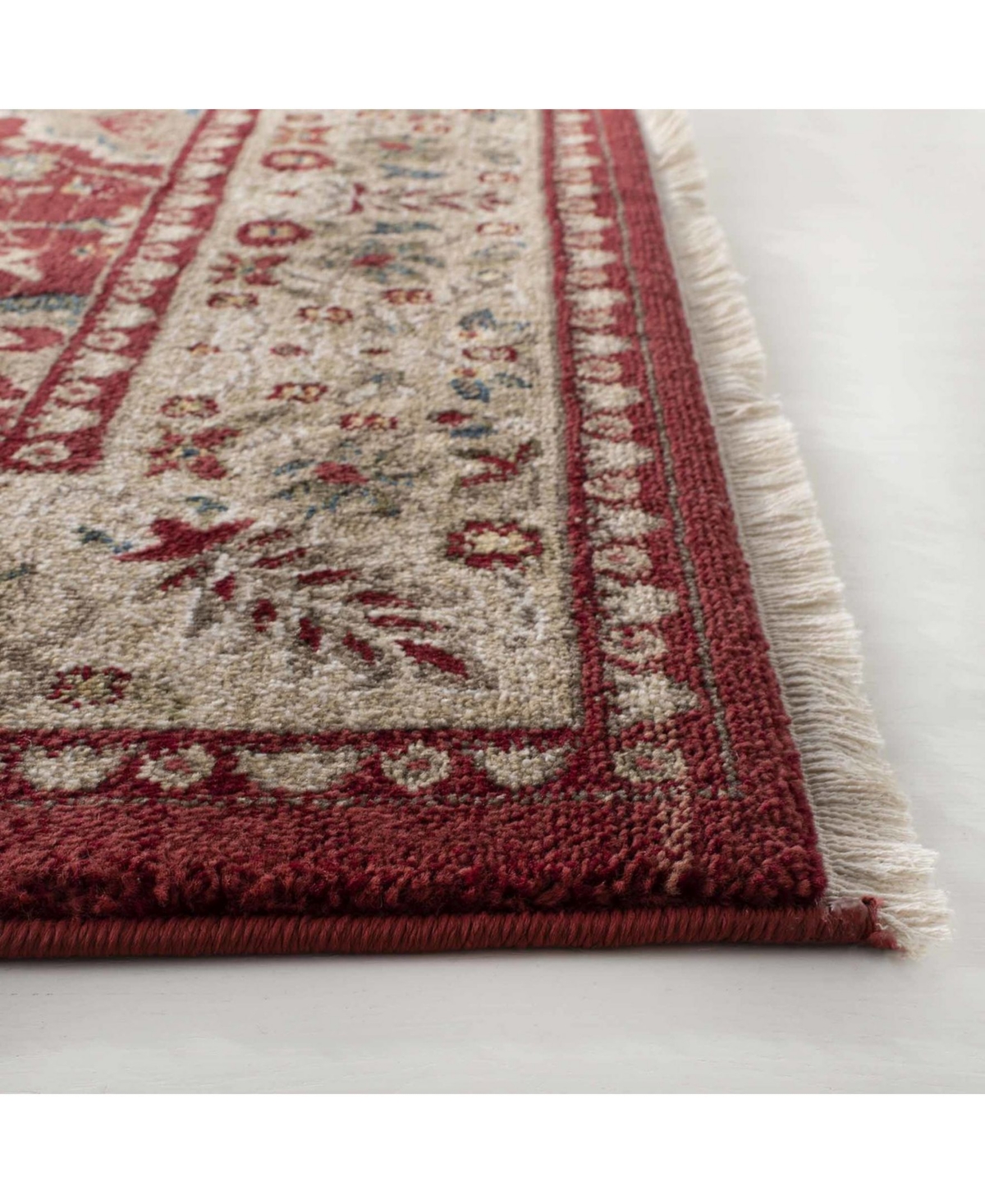 Lauren Ralph Lauren Ariel LRL1255C Red and Beige 9' X 12' Area Rug