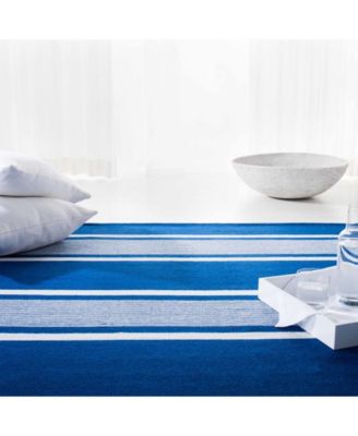 Hanover Stripe LRL2461C Blue 5' X 8' Outdoor Area Rug