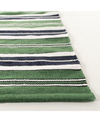 Leopold Stripe LRL2462K Green 4' X 6' Outdoor Area Rug