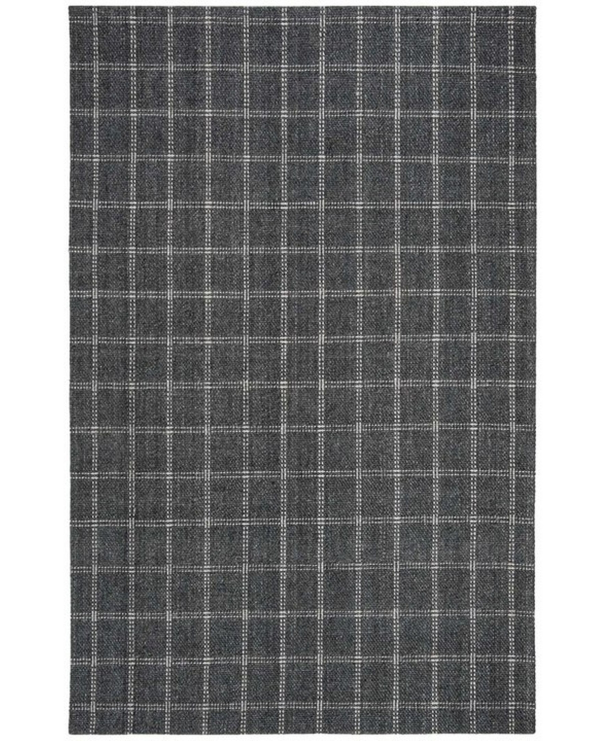 Lauren Ralph Lauren Tamworth Check LRL6450A Charcoal 4' X 6' Area Rug - Charcoal