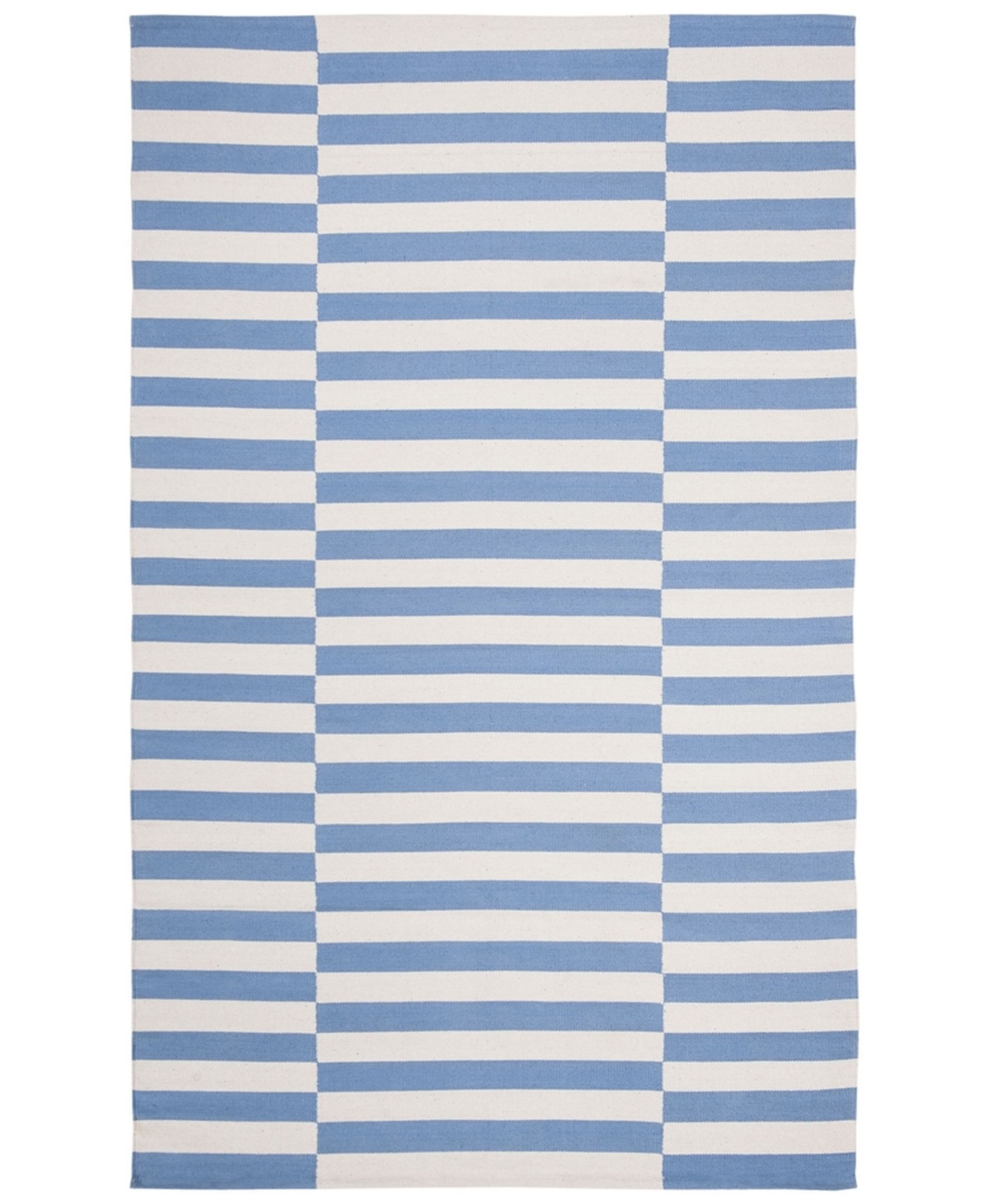 Lauren Ralph Lauren Ludlow Stripe LRL7350B Chambray 9' X 12' Area Rug - Blue