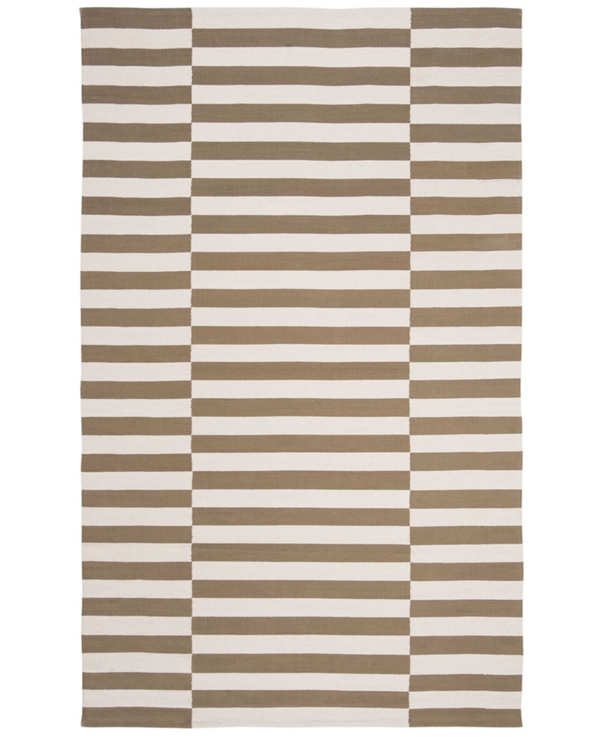 Lauren Ralph Lauren Ludlow Stripe LRL7350C Sepia 4' X 6' Area Rug - Nude Or Na
