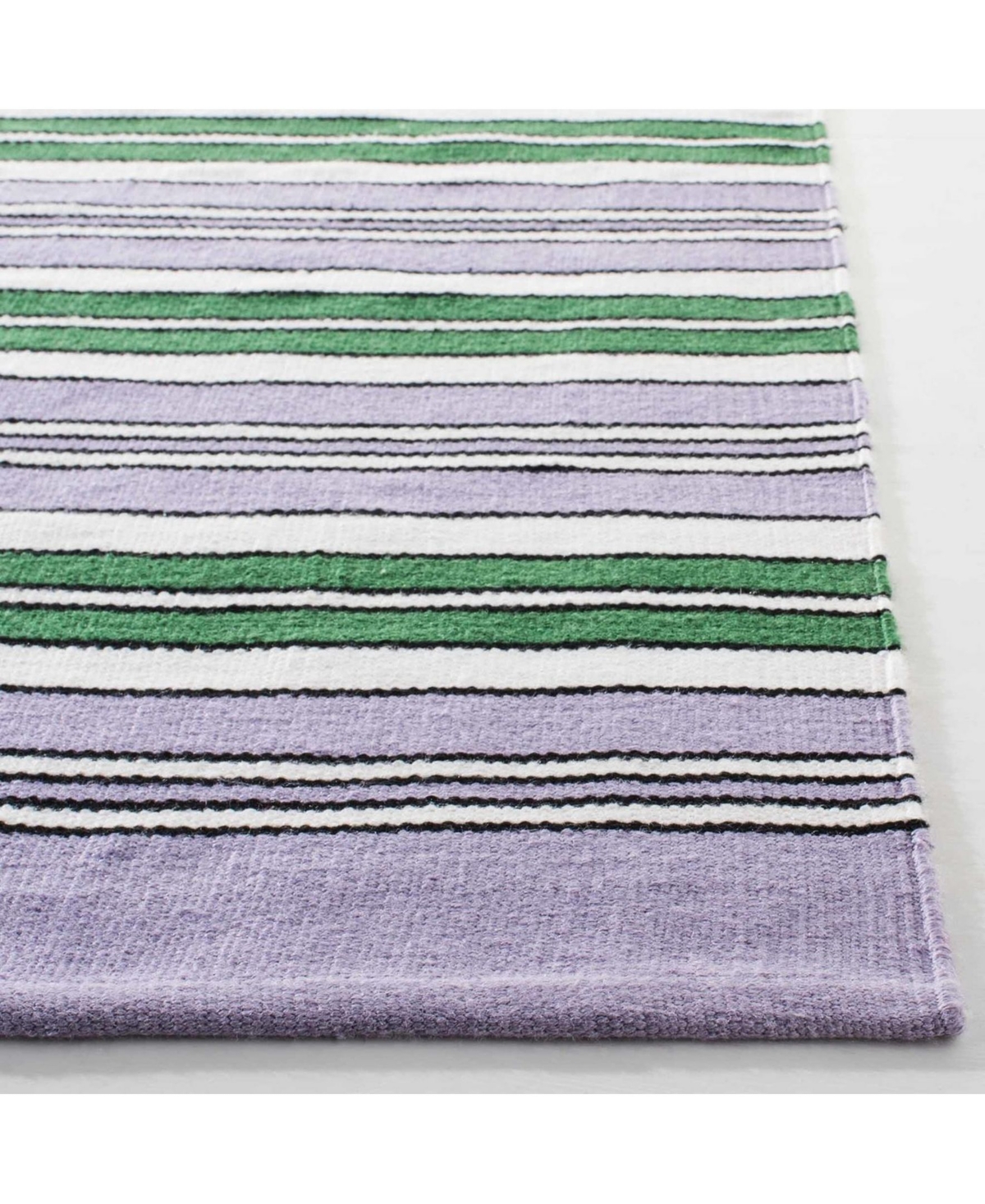 Lauren Ralph Lauren Leopold Stripe LRL2462GOutdoor Area Rug Collection - Lilac