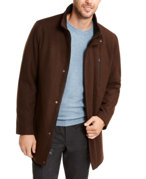 Calvin Klein Men's Long Open Bottom Overcoat Created for Macy's