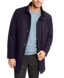 Men's Big & Tall Long Open Bottom Overcoat, Created for Macy's