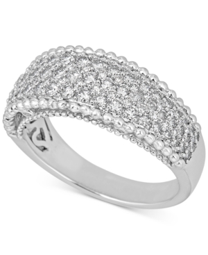 image of Diamond Beaded Edge Pave Band (1 ct. t.w.) in 14k White Gold