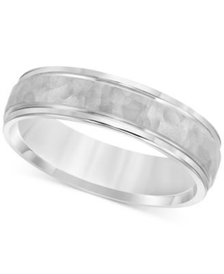 Macy's - Hammered Texture Band in Sterling Silver