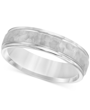 image of Hammered Texture Band in Sterling Silver