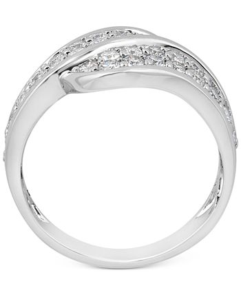 Macy's - Diamond Overlap Statement Ring (1 ct. t.w.) in 14k White Gold