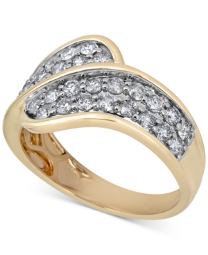 image of Diamond Overlap Statement Ring (1 ct. t.w.) in 14k Gold