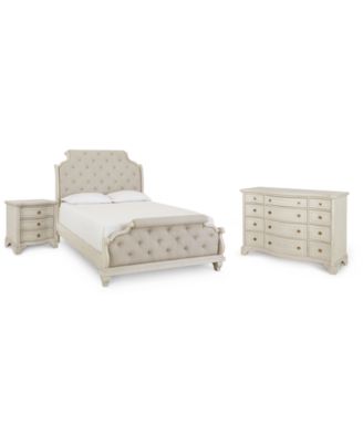 Trisha Yearwood Jasper County Upholstered Bedroom Collection 3-Pc. Set (Queen Bed, Nightstand & Dresser)