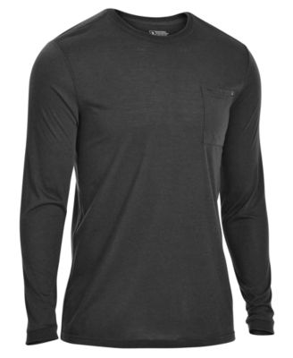 Macy's - Men's Techwick&reg; Vital Moisture-Wicking Long-Sleeve Pocket T-Shirt
