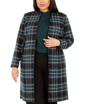 macy's calvin klein plus size coats