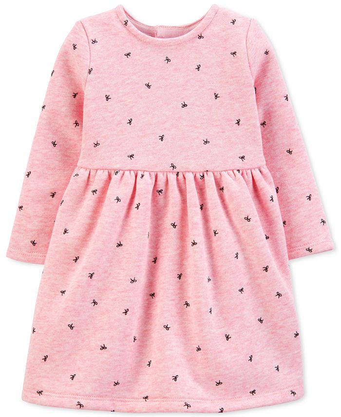Carter's Baby Girls BowPrint Fleece Dress Macy's