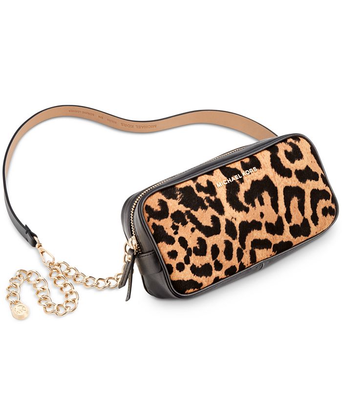Michael Kors Haircalf Belt Bag with Chain Strap - Macy's