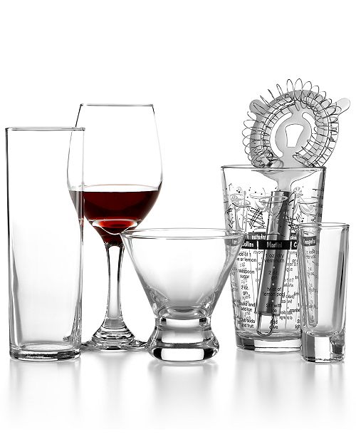 The Cellar Closeout! Glassware, 16Piece Wine and Bar Set & Reviews