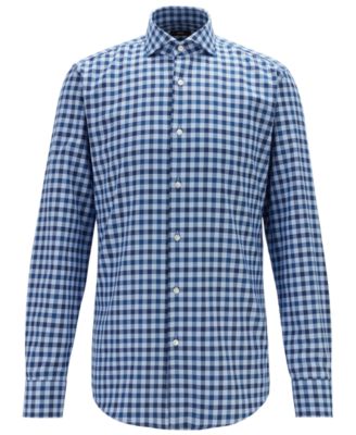 hugo boss spread collar shirt