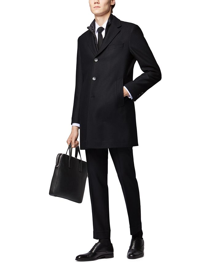 Hugo Boss BOSS Men s Nadim4 Slim Fit Detachable Bib Coat Macy s