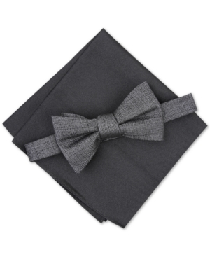Alfani Men's Kelsey Solid Bow Tie Set, Created for Macy's