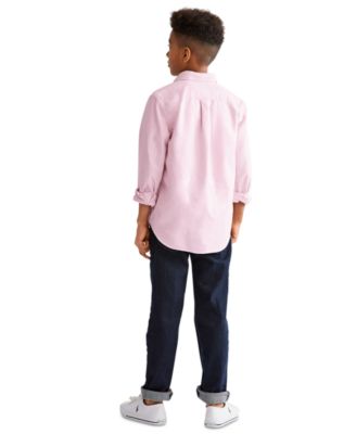 8-20 Boys' Embroidered Pony Logo Cotton Oxford Shirt