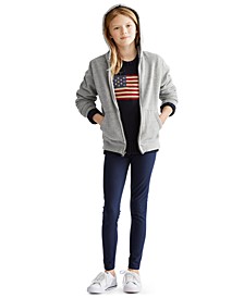 Big, Little and Toddler Girls French Terry Hoodie