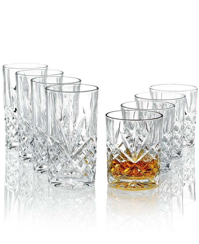 Royalty Art Kinsley Tall Highball Glasses Set of 8, 12 Ounce Cups, Textured  Designer Glassware for D…See more Royalty Art Kinsley Tall Highball