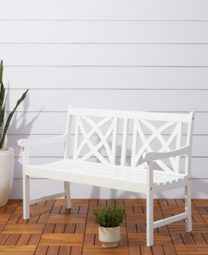 Vifah Bradley Outdoor Patio Wood Garden Bench