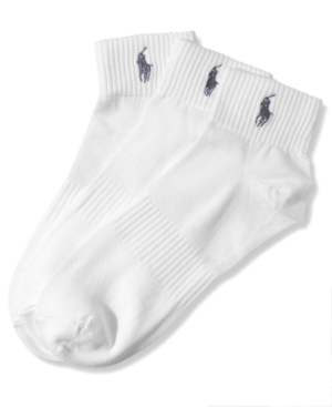 Ralph Lauren Men's Socks Athletic Quarter 3 Pack