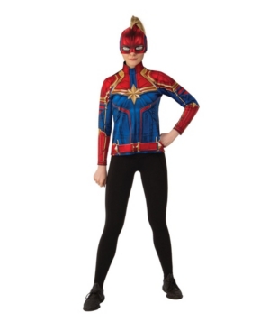 BuySeasons Women's Captain Marvel Hero Suit Adult Costume Top
