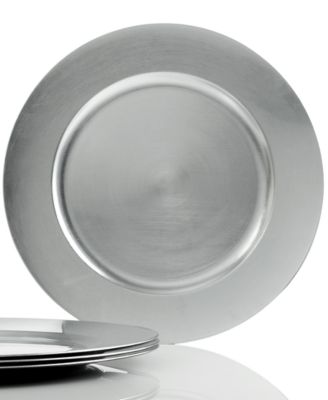 Charter Club - Platinum Charger Plates, Set of 4