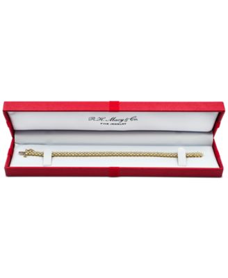 Diamond Three-Row Bracelet (4 ct. t.w.) in 14k White or Yellow Gold, 7-1/4"