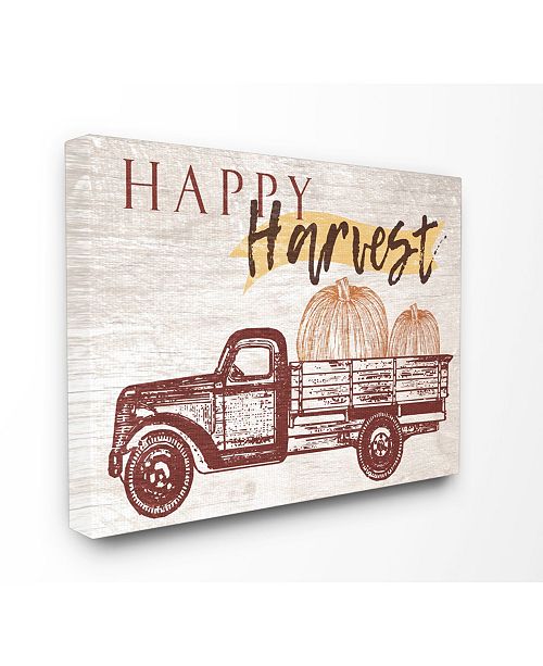 Stupell Industries Happy Harvest Giant Pumpkin Truck Canvas Wall Art 16 X 20 Reviews All Wall Decor Home Decor Macy S