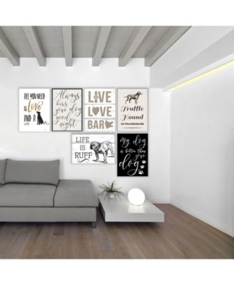 Life is Ruff Vintage-Inspired Bulldog Wall Plaque Art, 12.5" x 18.5"