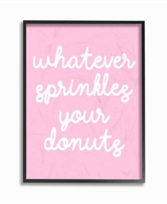 Whatever Sprinkles Your Donut Framed Giclee Art, 16" x 20"